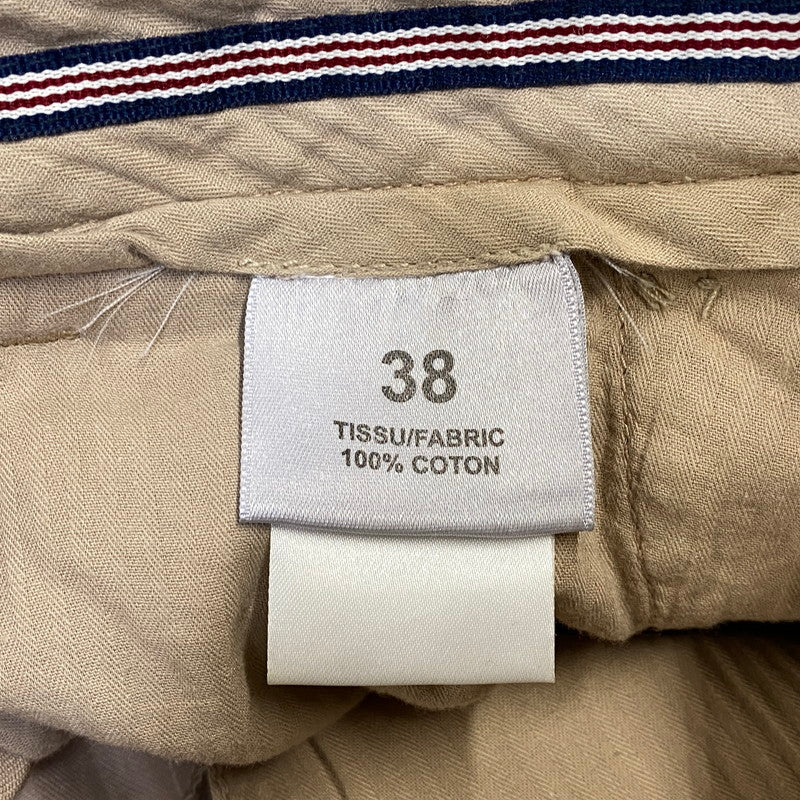 【中古品】【メンズ】 BERNARD ZINS ベルナールザンス AZBJ 2-TUCK SLACKS PANTS ツータック スラックス パンツ ボトムス ズボン 152-260807-cs-10-izu サイズ：38 カラー：ベージュ 万代Net店