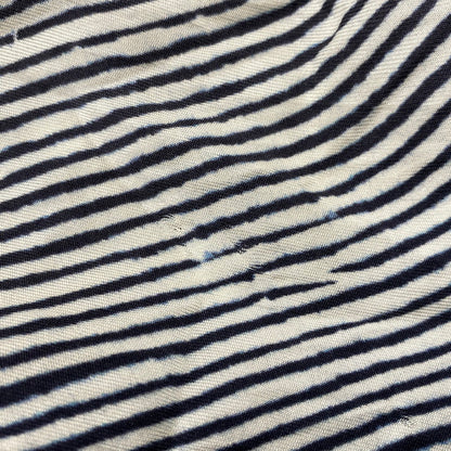 【中古品】【メンズ】 BANANATIME バナナタイム 300-004-04 SILK STRIPE NO COLLAR LS SHIRT シルク ストライプ ノーカラー ロングスリーブ シャツ トップス 長袖 140-260809-ya-06-izu サイズ：S カラー：ネイビー×ホワイト 万代Net店