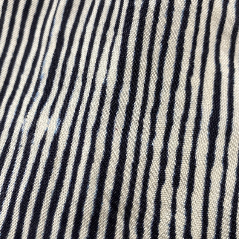 【中古品】【メンズ】 BANANATIME バナナタイム 300-004-04 SILK STRIPE NO COLLAR LS SHIRT シルク ストライプ ノーカラー ロングスリーブ シャツ トップス 長袖 140-260809-ya-06-izu サイズ：S カラー：ネイビー×ホワイト 万代Net店