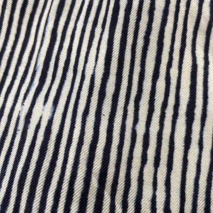 【中古品】【メンズ】 BANANATIME バナナタイム 300-004-04 SILK STRIPE NO COLLAR LS SHIRT シルク ストライプ ノーカラー ロングスリーブ シャツ トップス 長袖 140-260809-ya-06-izu サイズ：S カラー：ネイビー×ホワイト 万代Net店
