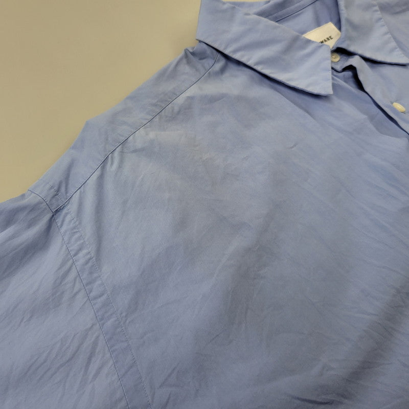 【中古品】【メンズ】 markaware マーカウェア COMFORT FIT SHIRT A26A18SH01C コンフォートフィットシャツ 長袖 140-260803-as-10-izu サイズ：3 カラー：SAXE 万代Net店