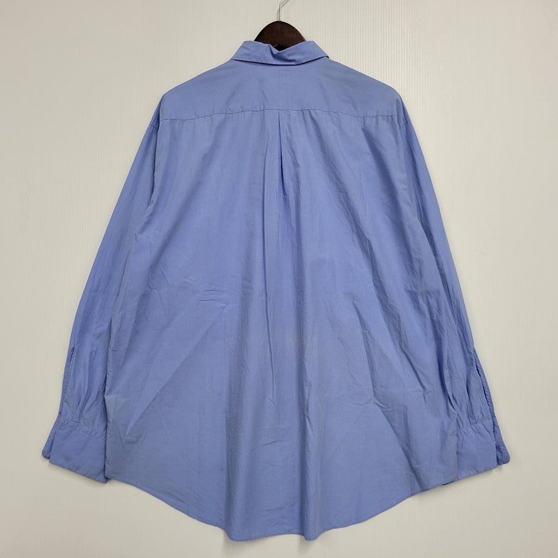 【中古品】【メンズ】 markaware マーカウェア COMFORT FIT SHIRT A26A18SH01C コンフォートフィットシャツ 長袖 140-260803-as-10-izu サイズ：3 カラー：SAXE 万代Net店