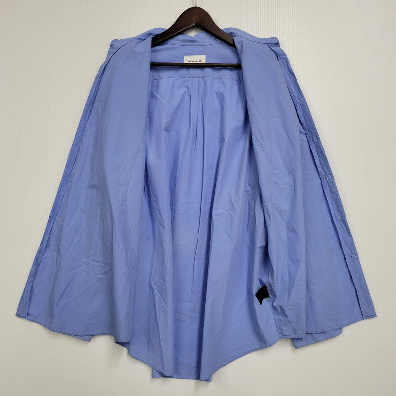【中古品】【メンズ】 markaware マーカウェア COMFORT FIT SHIRT A26A18SH01C コンフォートフィットシャツ 長袖 140-260803-as-10-izu サイズ：3 カラー：SAXE 万代Net店