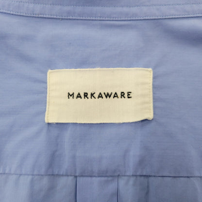 【中古品】【メンズ】 markaware マーカウェア COMFORT FIT SHIRT A26A18SH01C コンフォートフィットシャツ 長袖 140-260803-as-10-izu サイズ：3 カラー：SAXE 万代Net店