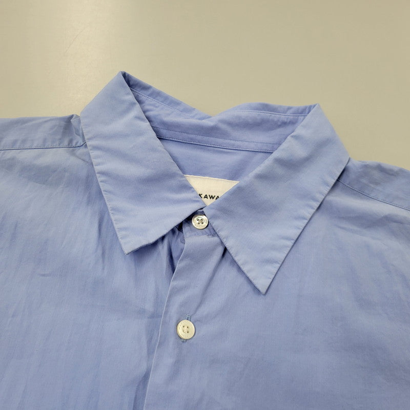 【中古品】【メンズ】 markaware マーカウェア COMFORT FIT SHIRT A26A18SH01C コンフォートフィットシャツ 長袖 140-260803-as-10-izu サイズ：3 カラー：SAXE 万代Net店