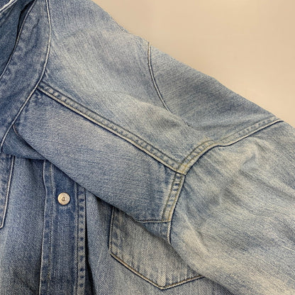 【中古品】【メンズ】 UNUSED アンユーズド DENIM WESTERN LS SHIRT デニム ウエスタン ロングスリーブ シャツ トップス 長袖 140-260807-cs-13-izu サイズ：2 カラー：ライトインディゴ 万代Net店