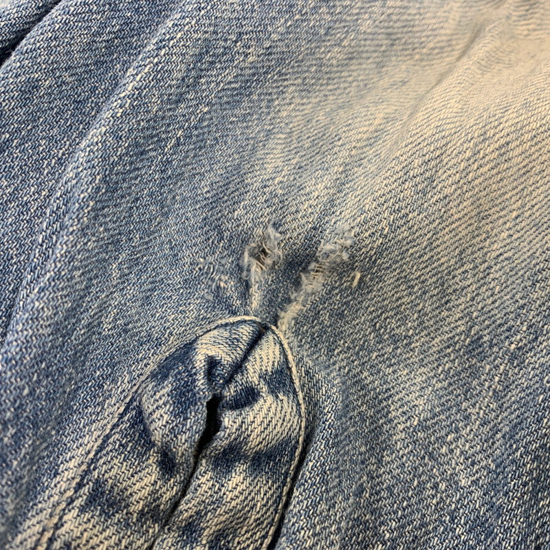 【中古品】【メンズ】 UNUSED アンユーズド DENIM WESTERN LS SHIRT デニム ウエスタン ロングスリーブ シャツ トップス 長袖 140-260807-cs-13-izu サイズ：2 カラー：ライトインディゴ 万代Net店