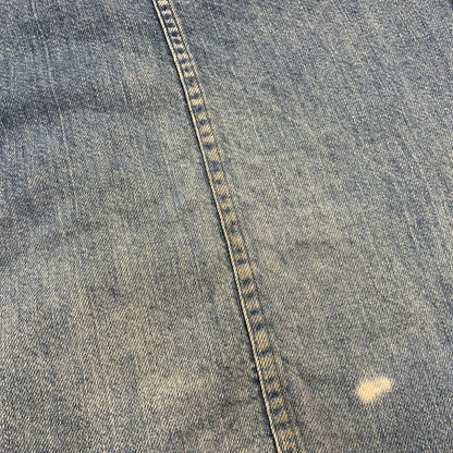 【中古品】【メンズ】 UNUSED アンユーズド DENIM WESTERN LS SHIRT デニム ウエスタン ロングスリーブ シャツ トップス 長袖 140-260807-cs-13-izu サイズ：2 カラー：ライトインディゴ 万代Net店