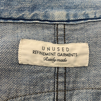 【中古品】【メンズ】 UNUSED アンユーズド DENIM WESTERN LS SHIRT デニム ウエスタン ロングスリーブ シャツ トップス 長袖 140-260807-cs-13-izu サイズ：2 カラー：ライトインディゴ 万代Net店