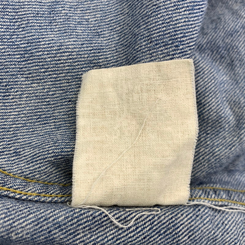 【中古品】【メンズ】 UNUSED アンユーズド DENIM WESTERN LS SHIRT デニム ウエスタン ロングスリーブ シャツ トップス 長袖 140-260807-cs-13-izu サイズ：2 カラー：ライトインディゴ 万代Net店