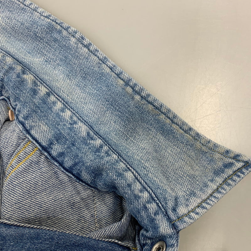 【中古品】【メンズ】 UNUSED アンユーズド DENIM WESTERN LS SHIRT デニム ウエスタン ロングスリーブ シャツ トップス 長袖 140-260807-cs-13-izu サイズ：2 カラー：ライトインディゴ 万代Net店