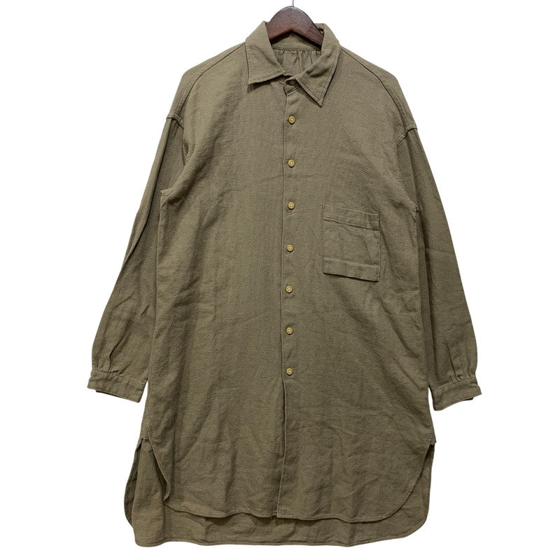 【中古品】【メンズ】 RDV O GLOBE ランデヴー オー グローブ 191CH006 COTTON LINEN LONG LS SHIRT コットン リネン ロング ロングスリーブ シャツ トップス 長袖 140-260807-cs-15-izu サイズ：2 カラー：ベージュ系 万代Net店