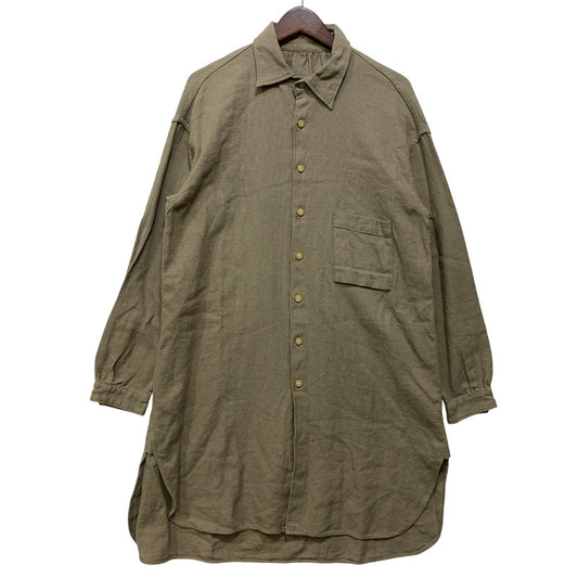 【中古品】【メンズ】 RDV O GLOBE ランデヴー オー グローブ 191CH006 COTTON LINEN LONG LS SHIRT コットン リネン ロング ロングスリーブ シャツ トップス 長袖 140-260807-cs-15-izu サイズ：2 カラー：ベージュ系 万代Net店