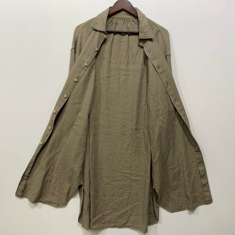 【中古品】【メンズ】 RDV O GLOBE ランデヴー オー グローブ 191CH006 COTTON LINEN LONG LS SHIRT コットン リネン ロング ロングスリーブ シャツ トップス 長袖 140-260807-cs-15-izu サイズ：2 カラー：ベージュ系 万代Net店