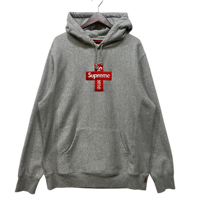 【中古品】【メンズ】 SUPREME シュプリーム 20AW CROSS BOX LOGO HOODED SWEATSHIRT クロス ボックス ロゴ フーデッド スウェットシャツ トップス 長袖 149-260804-cs-14-izu サイズ：XL カラー：グレー 万代Net店