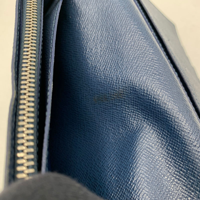 【中古品】【メンズ/レディース】 LOUIS VUITTON ルイ・ヴィトン M32816 SP3156 タイガ ポルトフォイユ ブラザ ロングウォレット 長財布 179-260806-as-14-izu カラー：ネイビー 万代Net店
