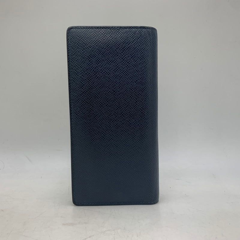 【中古品】【メンズ/レディース】 LOUIS VUITTON ルイ・ヴィトン M32816 SP3156 タイガ ポルトフォイユ ブラザ ロングウォレット 長財布 179-260806-as-14-izu カラー：ネイビー 万代Net店