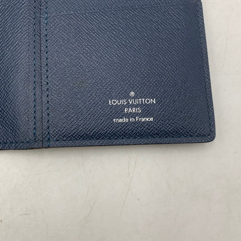 【中古品】【メンズ/レディース】 LOUIS VUITTON ルイ・ヴィトン M32816 SP3156 タイガ ポルトフォイユ ブラザ ロングウォレット 長財布 179-260806-as-14-izu カラー：ネイビー 万代Net店