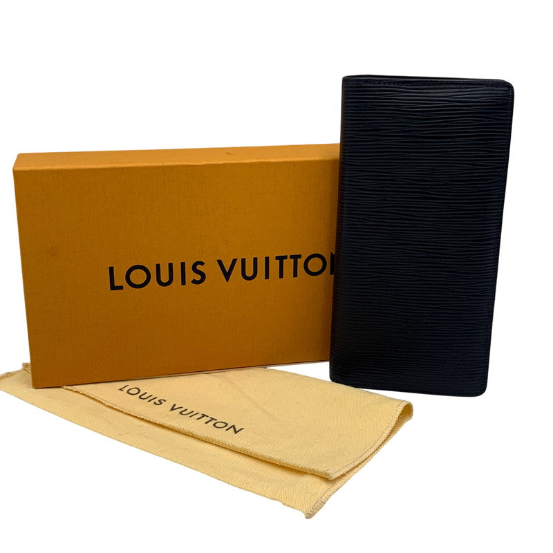 【中古品】【メンズ/レディース】 LOUIS VUITTON ルイ・ヴィトン M61816 TA1200 エピ ポルトフォイユ ブラザ ロングウォレット 長財布 179-260806-as-16-izu カラー：ネイビー 万代Net店