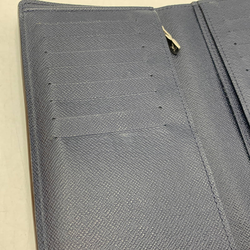 【中古品】【メンズ/レディース】 LOUIS VUITTON ルイ・ヴィトン M61816 TA1200 エピ ポルトフォイユ ブラザ ロングウォレット 長財布 179-260806-as-16-izu カラー：ネイビー 万代Net店