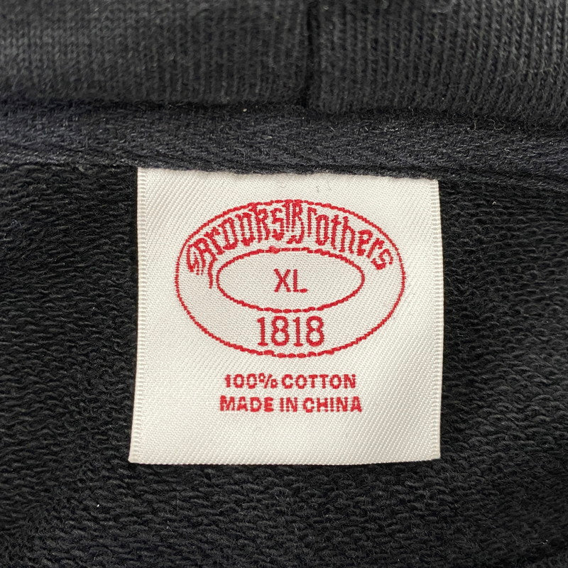 【中古品】【メンズ】 BROOKS BROTHERS ブルックスブラザーズ PULLOVER HOODIE プルオーバー フーディー トップス 長袖 147-260807-cs-02-izu サイズ：XL カラー：ブラック 万代Net店