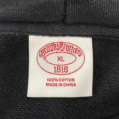 【中古品】【メンズ】 BROOKS BROTHERS ブルックスブラザーズ PULLOVER HOODIE プルオーバー フーディー トップス 長袖 147-260807-cs-02-izu サイズ：XL カラー：ブラック 万代Net店