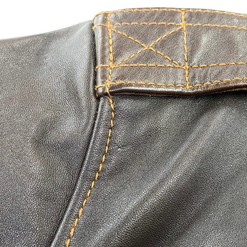【中古品】【メンズ】 AVIREX アヴィレックス 6191052 A-2 SWEET DREAM LEATHER FLIGHT JACKET レザー フライト ジャケット 145-260804-yn-04-izu サイズ：XL カラー：ブラウン 万代Net店