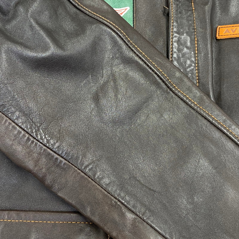 【中古品】【メンズ】 AVIREX アヴィレックス 6191052 A-2 SWEET DREAM LEATHER FLIGHT JACKET レザー フライト ジャケット 145-260804-yn-04-izu サイズ：XL カラー：ブラウン 万代Net店