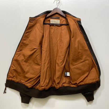 【中古品】【メンズ】 AVIREX アヴィレックス 6191052 A-2 SWEET DREAM LEATHER FLIGHT JACKET レザー フライト ジャケット 145-260804-yn-04-izu サイズ：XL カラー：ブラウン 万代Net店