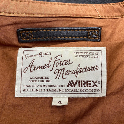 【中古品】【メンズ】 AVIREX アヴィレックス 6191052 A-2 SWEET DREAM LEATHER FLIGHT JACKET レザー フライト ジャケット 145-260804-yn-04-izu サイズ：XL カラー：ブラウン 万代Net店