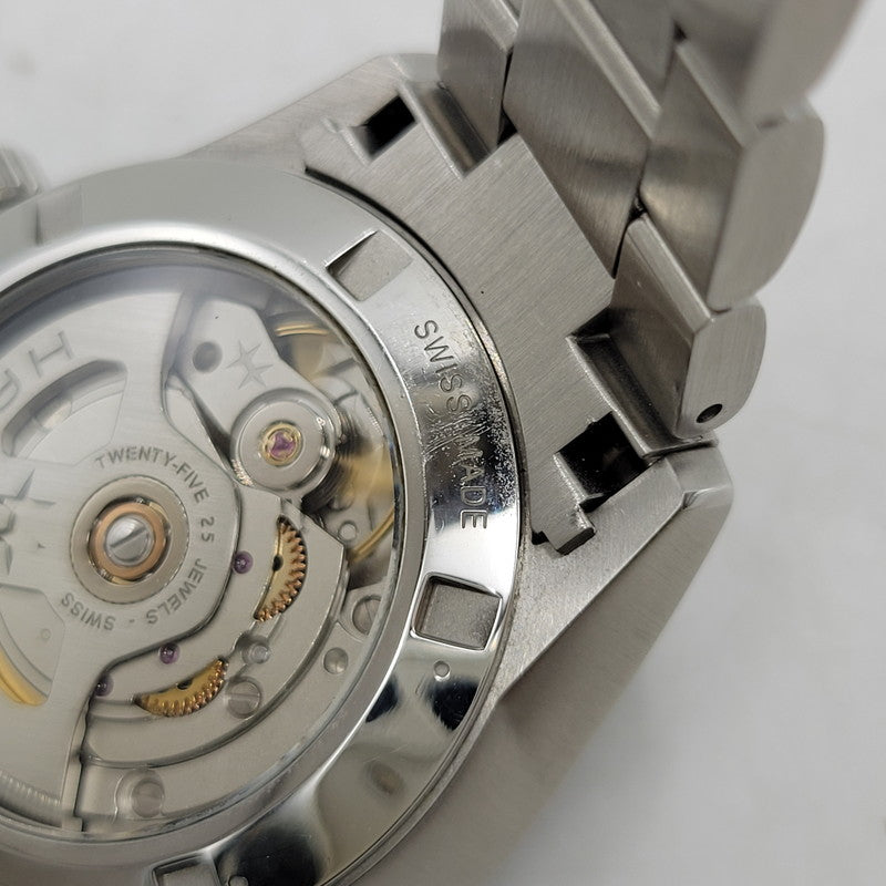 【中古品】【メンズ/レディース】 HAMILTON H36105140 JAZZMASTER ジャズマスター PERFORMER AUTO パフォーマー オート BLUE DIAL ブルー ダイアル 裏スケルトン 34MM AUTOMATIC WATCH オートマチック ウォッチ 195-260807-cs-18-izu カラー：シルバー×ライトブルー 万代Net店