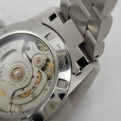 【中古品】【メンズ/レディース】 HAMILTON H36105140 JAZZMASTER ジャズマスター PERFORMER AUTO パフォーマー オート BLUE DIAL ブルー ダイアル 裏スケルトン 34MM AUTOMATIC WATCH オートマチック ウォッチ 195-260807-cs-18-izu カラー：シルバー×ライトブルー 万代Net店