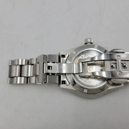 【中古品】【メンズ/レディース】 HAMILTON H36105140 JAZZMASTER ジャズマスター PERFORMER AUTO パフォーマー オート BLUE DIAL ブルー ダイアル 裏スケルトン 34MM AUTOMATIC WATCH オートマチック ウォッチ 195-260807-cs-18-izu カラー：シルバー×ライトブルー 万代Net店