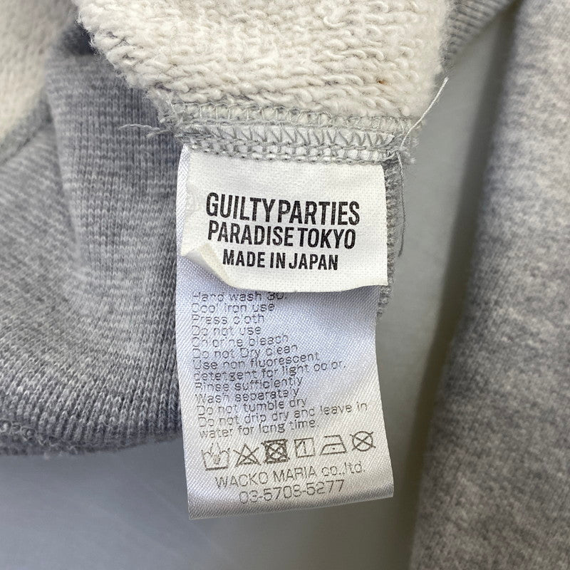 【中古品】【メンズ】 WACKO MARIA ワコマリア 23SSE-WMC-SS01 HEAVY WEIGHT PULLOVER HOODED SWEAT SHIRT プルオーバー フーデッド スウェットシャツ パーカー 142-260804-yn-06-izu サイズ：M カラー：グレー 万代Net店