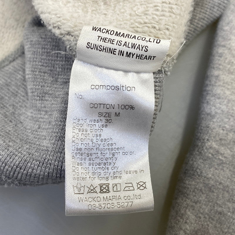 【中古品】【メンズ】 WACKO MARIA ワコマリア 23SSE-WMC-SS01 HEAVY WEIGHT PULLOVER HOODED SWEAT SHIRT プルオーバー フーデッド スウェットシャツ パーカー 142-260804-yn-06-izu サイズ：M カラー：グレー 万代Net店