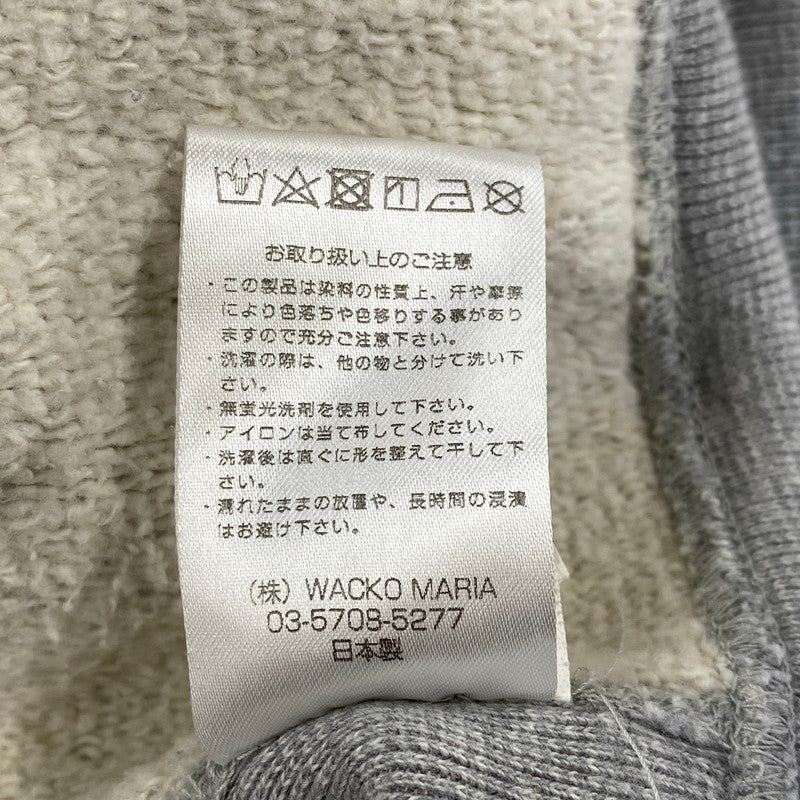 【中古品】【メンズ】 WACKO MARIA ワコマリア 23SSE-WMC-SS01 HEAVY WEIGHT PULLOVER HOODED SWEAT SHIRT プルオーバー フーデッド スウェットシャツ パーカー 142-260804-yn-06-izu サイズ：M カラー：グレー 万代Net店