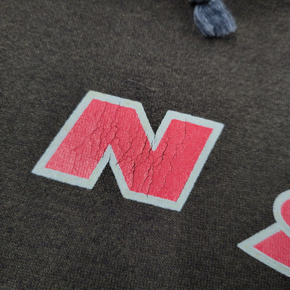 【中古品】【メンズ】 VANS バンズ LOGO PRINT SWEAT HOODIE ロゴ プリント スウェット フーディー パーカー 146-260803-as-11-izu サイズ：L カラー：ブラウン 万代Net店