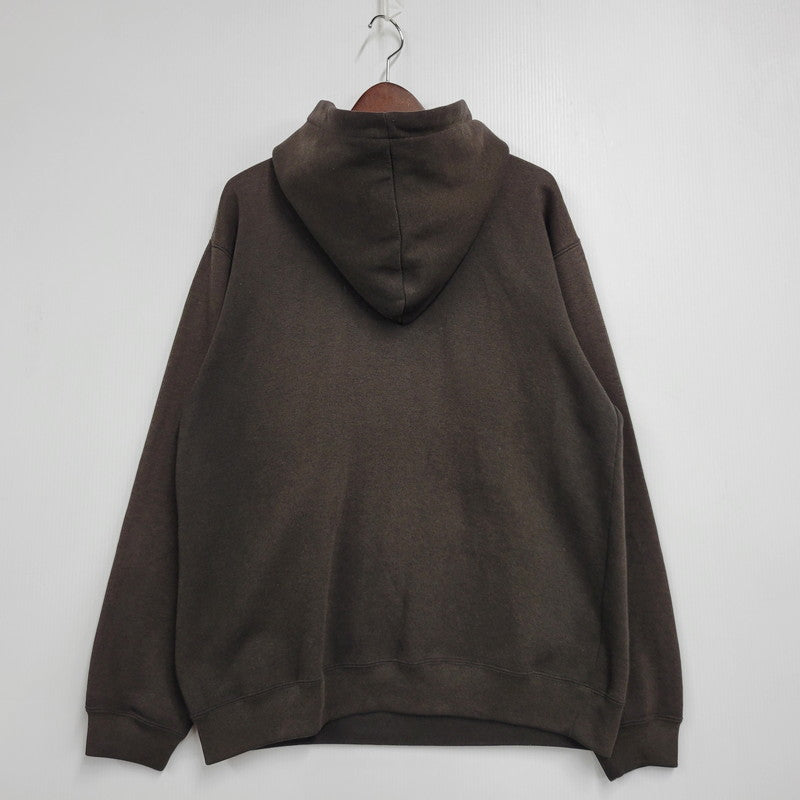 【中古品】【メンズ】 VANS バンズ LOGO PRINT SWEAT HOODIE ロゴ プリント スウェット フーディー パーカー 146-260803-as-11-izu サイズ：L カラー：ブラウン 万代Net店