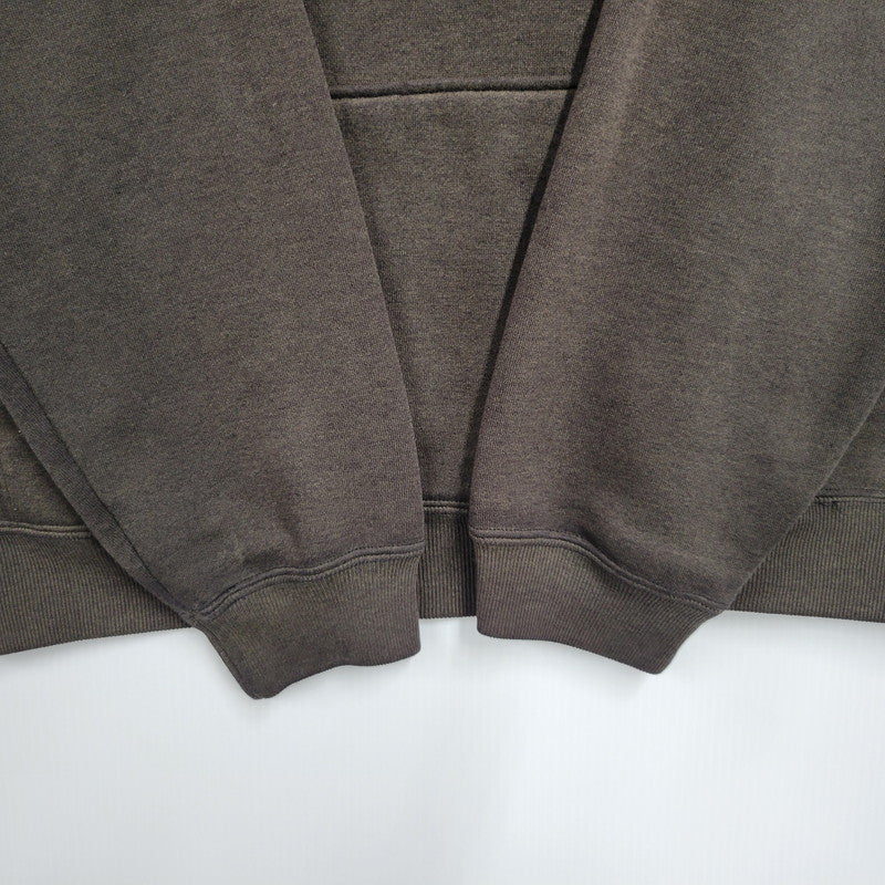 【中古品】【メンズ】 VANS バンズ LOGO PRINT SWEAT HOODIE ロゴ プリント スウェット フーディー パーカー 146-260803-as-11-izu サイズ：L カラー：ブラウン 万代Net店