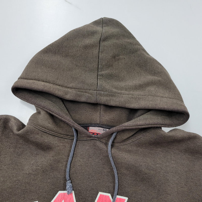 【中古品】【メンズ】 VANS バンズ LOGO PRINT SWEAT HOODIE ロゴ プリント スウェット フーディー パーカー 146-260803-as-11-izu サイズ：L カラー：ブラウン 万代Net店