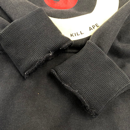 【中古品】【メンズ】 A BATHING APE アベイシングエイプ 初期タグ TARGET PRINT SWEAT HOODIE ターゲット プリント スウェット フーディー トップス 長袖 142-260804-cs-11-izu サイズ：L カラー：ブラック 万代Net店