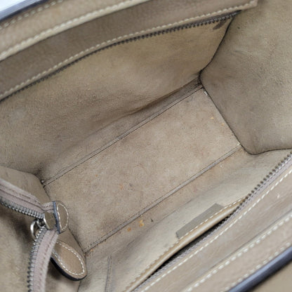 【中古品】【レディース】 CELINE セリーヌ ラゲージナノショッパー ハンドバッグ ショルダーバッグ カバン 鞄 180-260803-as-14-izu カラー：ベージュ系 万代Net店
