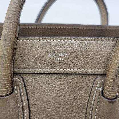 【中古品】【レディース】 CELINE セリーヌ ラゲージナノショッパー ハンドバッグ ショルダーバッグ カバン 鞄 180-260803-as-14-izu カラー：ベージュ系 万代Net店