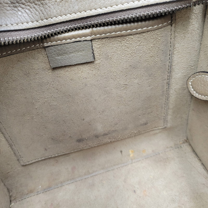 【中古品】【レディース】 CELINE セリーヌ ラゲージナノショッパー ハンドバッグ ショルダーバッグ カバン 鞄 180-260803-as-14-izu カラー：ベージュ系 万代Net店