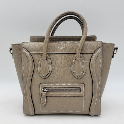 【中古品】【レディース】 CELINE セリーヌ ラゲージナノショッパー ハンドバッグ ショルダーバッグ カバン 鞄 180-260803-as-14-izu カラー：ベージュ系 万代Net店