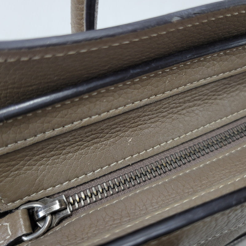 【中古品】【レディース】 CELINE セリーヌ ラゲージナノショッパー ハンドバッグ ショルダーバッグ カバン 鞄 180-260803-as-14-izu カラー：ベージュ系 万代Net店