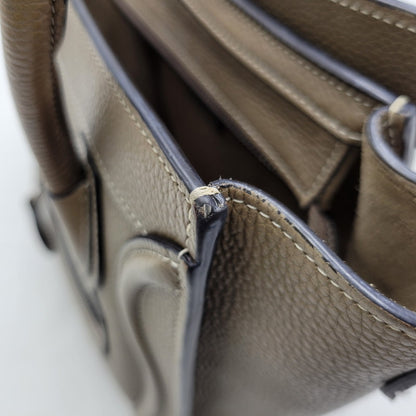 【中古品】【レディース】 CELINE セリーヌ ラゲージナノショッパー ハンドバッグ ショルダーバッグ カバン 鞄 180-260803-as-14-izu カラー：ベージュ系 万代Net店
