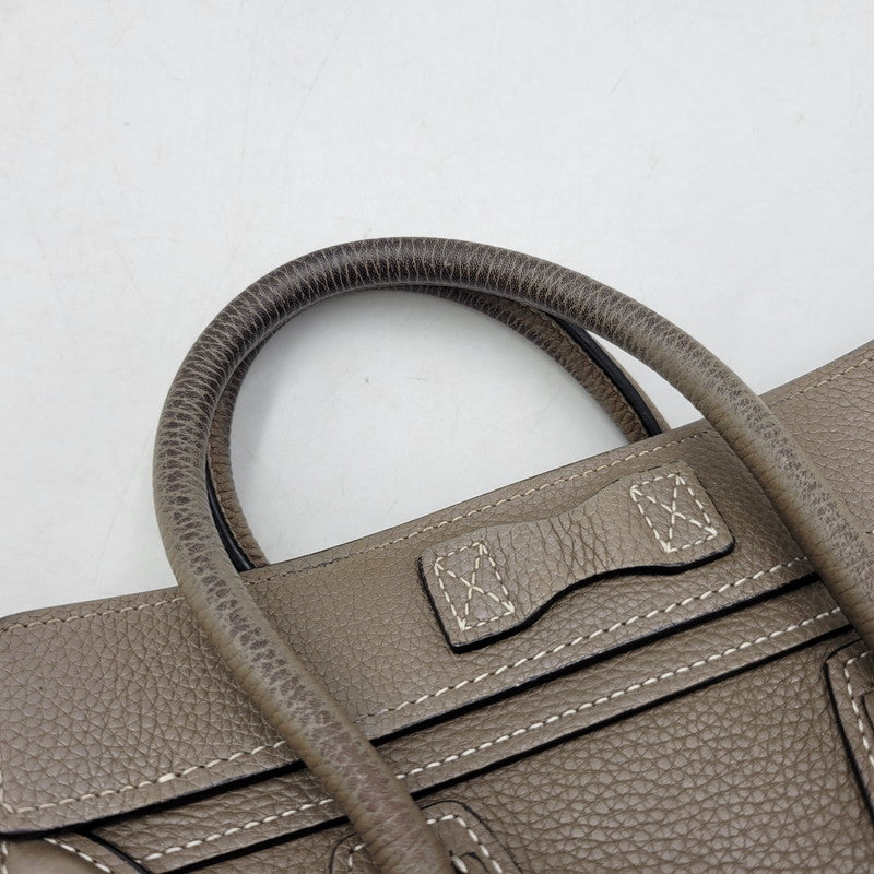 【中古品】【レディース】 CELINE セリーヌ ラゲージナノショッパー ハンドバッグ ショルダーバッグ カバン 鞄 180-260803-as-14-izu カラー：ベージュ系 万代Net店