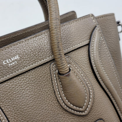 【中古品】【レディース】 CELINE セリーヌ ラゲージナノショッパー ハンドバッグ ショルダーバッグ カバン 鞄 180-260803-as-14-izu カラー：ベージュ系 万代Net店