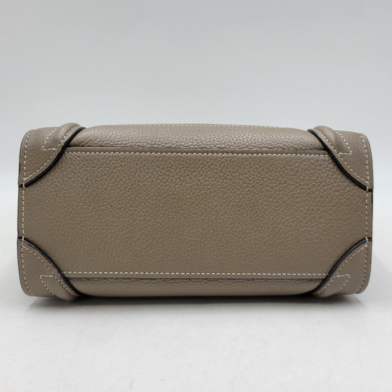 【中古品】【レディース】 CELINE セリーヌ ラゲージナノショッパー ハンドバッグ ショルダーバッグ カバン 鞄 180-260803-as-14-izu カラー：ベージュ系 万代Net店